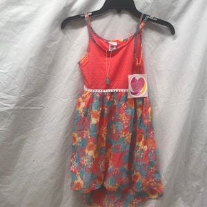 Youngland Girls Dress w/necklace